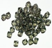 50 8mm Diagonal Hole Black Diamond Cube Beads